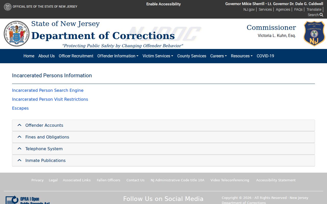 Stafford Township residents directory New Jersey official offender information