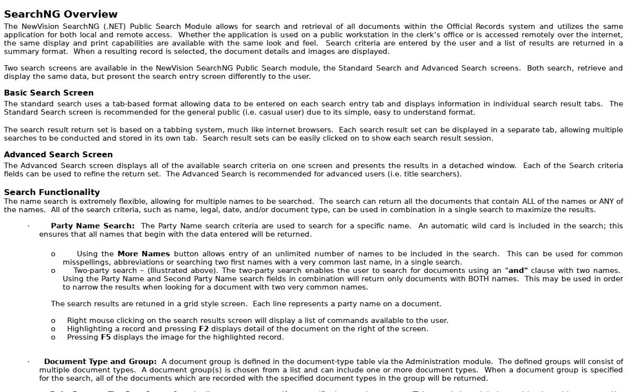 Stafford Township street directory reference to Ocean County Clerk linked-document and image instructions